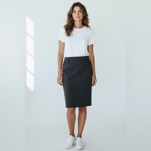 Ann Taylor Pencil Skirt Charcoal Gray Size 8